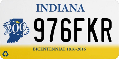 IN license plate 976FKR
