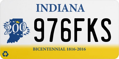 IN license plate 976FKS