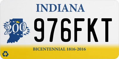 IN license plate 976FKT