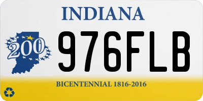 IN license plate 976FLB