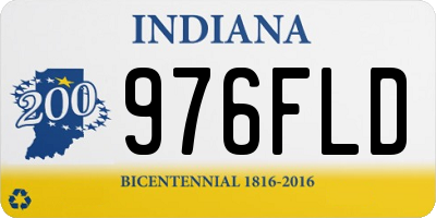 IN license plate 976FLD