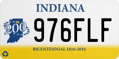 IN license plate 976FLF
