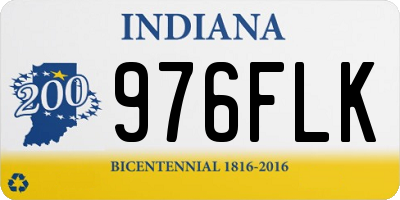 IN license plate 976FLK