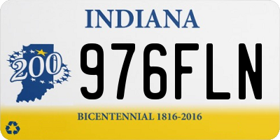 IN license plate 976FLN