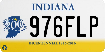 IN license plate 976FLP