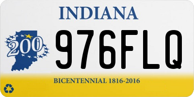 IN license plate 976FLQ