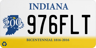 IN license plate 976FLT