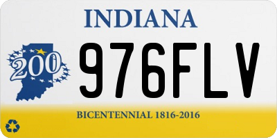 IN license plate 976FLV