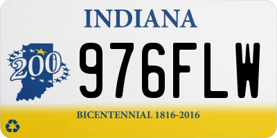 IN license plate 976FLW
