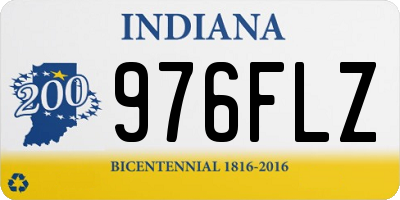 IN license plate 976FLZ