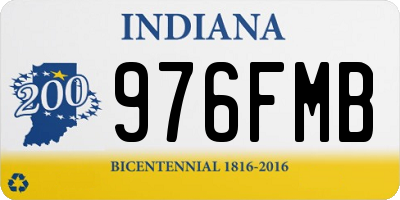 IN license plate 976FMB