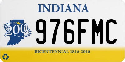 IN license plate 976FMC