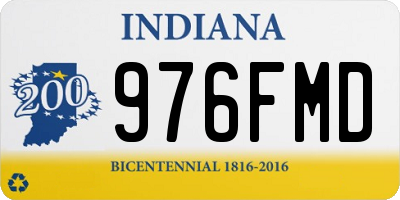 IN license plate 976FMD