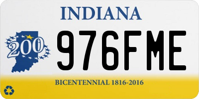 IN license plate 976FME