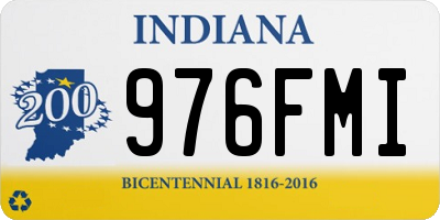 IN license plate 976FMI
