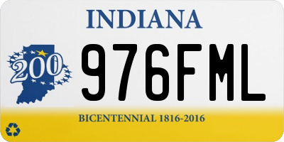 IN license plate 976FML