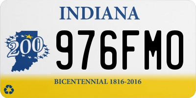 IN license plate 976FMO