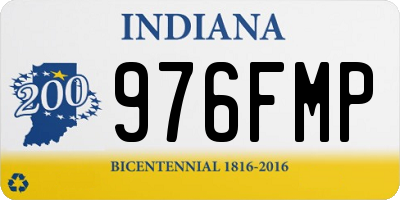 IN license plate 976FMP