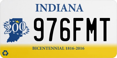 IN license plate 976FMT