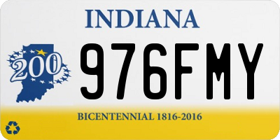IN license plate 976FMY