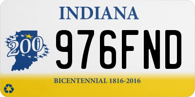 IN license plate 976FND