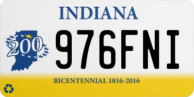 IN license plate 976FNI
