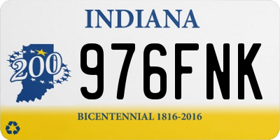 IN license plate 976FNK
