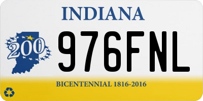 IN license plate 976FNL