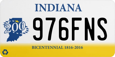 IN license plate 976FNS
