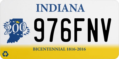 IN license plate 976FNV