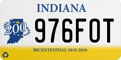 IN license plate 976FOT
