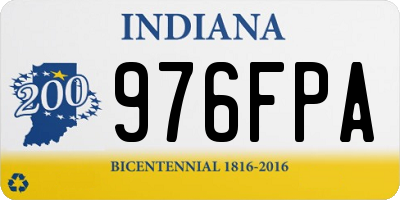 IN license plate 976FPA