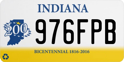IN license plate 976FPB