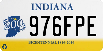 IN license plate 976FPE