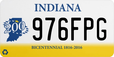 IN license plate 976FPG