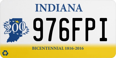 IN license plate 976FPI