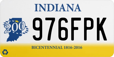 IN license plate 976FPK