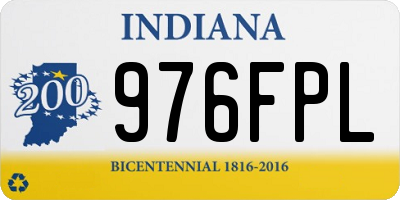 IN license plate 976FPL