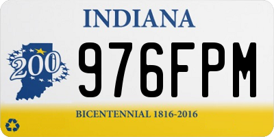 IN license plate 976FPM