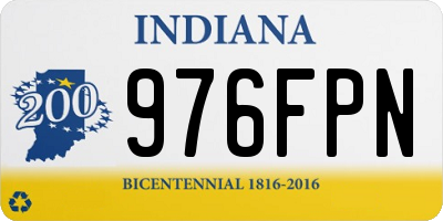 IN license plate 976FPN