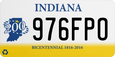 IN license plate 976FPO