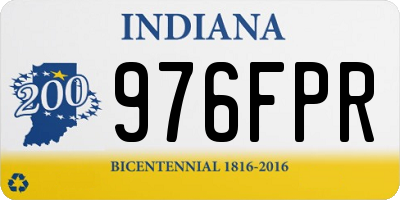 IN license plate 976FPR