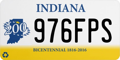 IN license plate 976FPS