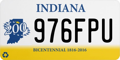 IN license plate 976FPU