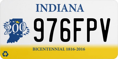 IN license plate 976FPV