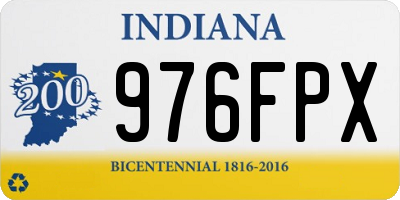 IN license plate 976FPX