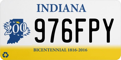 IN license plate 976FPY