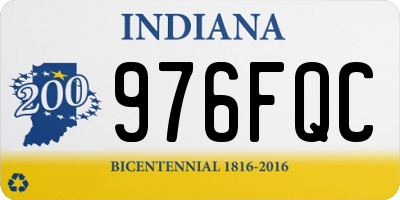 IN license plate 976FQC