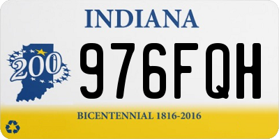 IN license plate 976FQH