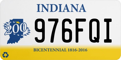 IN license plate 976FQI